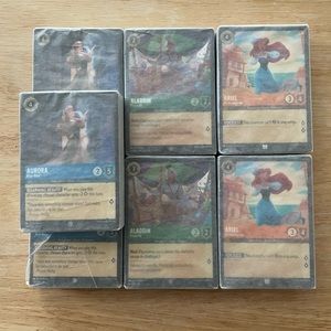 7 Lorcana starter decks (all sold together)